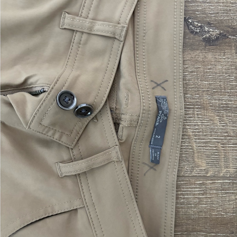 Prana Women’s Tan Hiking Pants - Picture 2 of 3